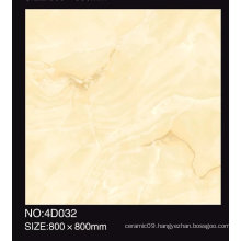 600X600mm Full Polished Beige Color Glazed Porcelain Tile